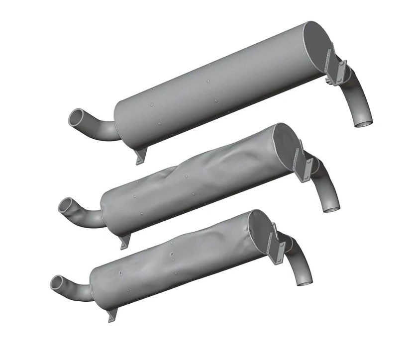 Rado Miniatures WWII Hetzer early exhaust srandard type factory new and dented (Set of 3) (for TAKOM) (Plastic model) รูปภาพ 5