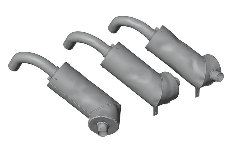 Rado Miniatures WWII Hetzer late exhaust field modified &amp; dented (Set of 3) (for TAKOM) (Plastic model) รูปภาพ 3