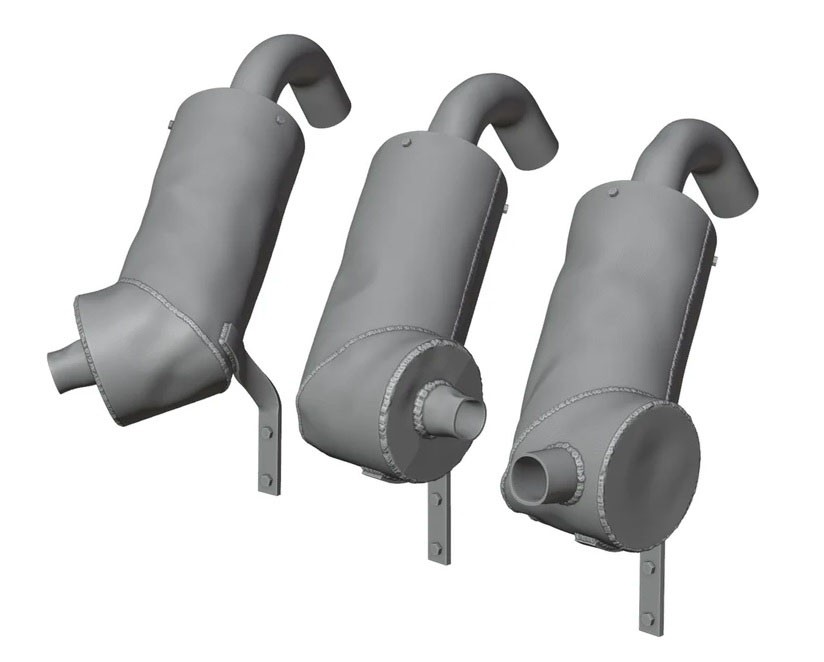 Rado Miniatures WWII Hetzer late exhaust field modified &amp; dented (Set of 3) (for TAKOM) (Plastic model) รูปภาพ 4