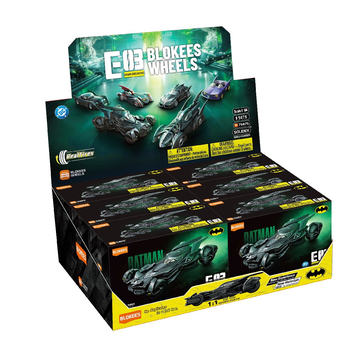 Blokees Blokees WHEELS Batman E03 75675 (Set of 6) (Plastic model) รูปภาพ 2