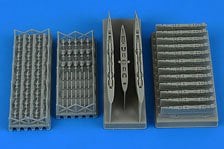 Aires A-1 Skyraider pylons - late version (for Trumpeter) (Plastic model)
