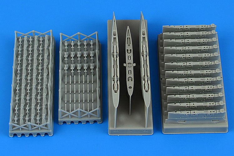 Aires A-1 Skyraider pylons - late version (for Trumpeter) (Plastic model) 图片 2