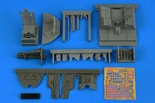 Aires A-1J (AD-7) Skyraider cockpit set (for Trumpeter) (Plastic model)