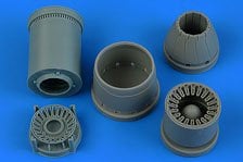 Aires Mitsubishi F-2A/B exhaust nozzle - closed (for Hasegawa) (Plastic model)