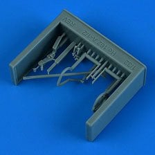 Quickboost He 162A-1/2 cockpit upgrades (for Revell) (Plastic model)