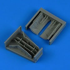 Quickboost MiG-21MF undercarriage covers (for Trumpeter) (Plastic model) image 1