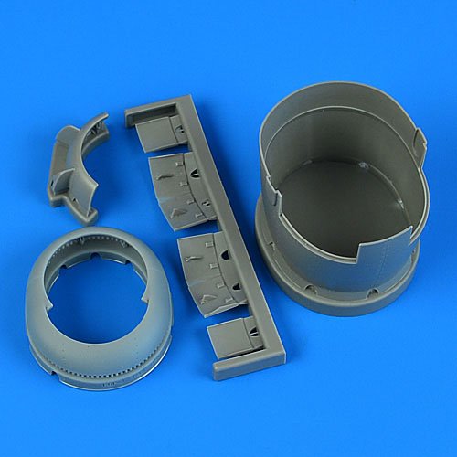 Quickboost F6F-3 Hellcat cowling late - opened flaps (for Hasegawa) (Plastic model) image 2