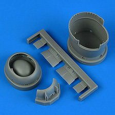 Quickboost F6F-3 Hellcat cowling late - opened flaps (for Eduard)