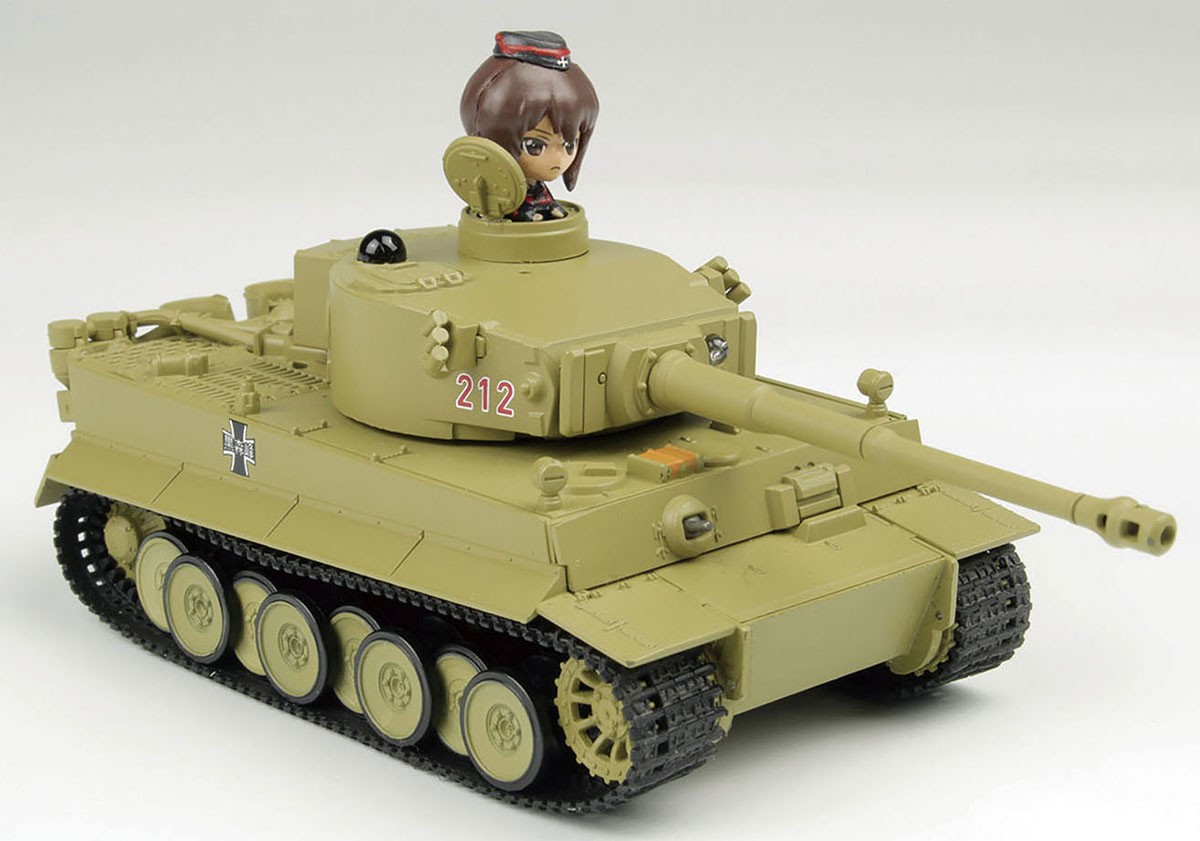 Platz Girls und Panzer RC Battle Sensha-do Series Pz.Kpfw.VI Tiger I Kuromorimine Girls` High School (Tank Only) (RC Model) imagen 3