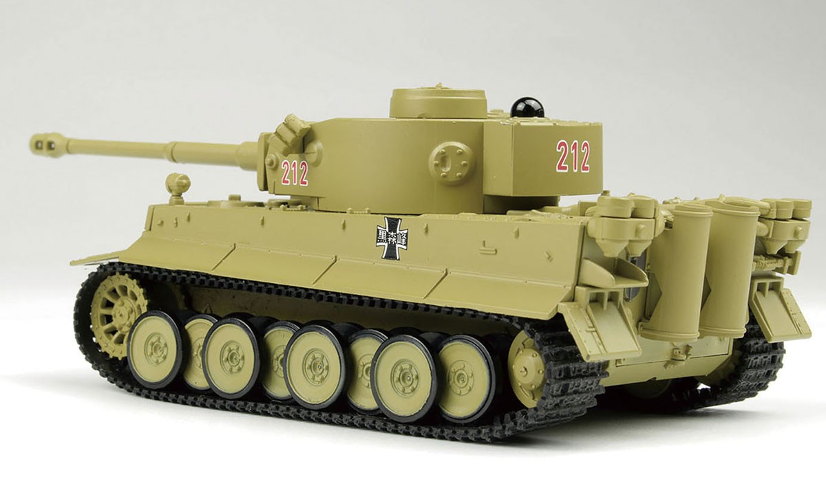 Platz Girls und Panzer RC Battle Sensha-do Series Pz.Kpfw.VI Tiger I Kuromorimine Girls` High School (Tank Only) (RC Model) imagen 5