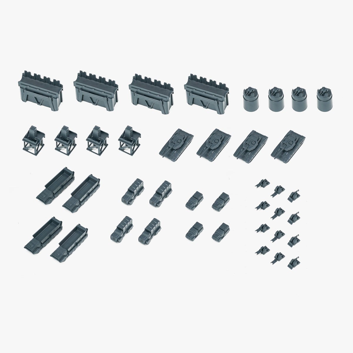 SHEIK MAINLAND 1/144 Scale Diorama Set Type A (Gray) (Plastic model) image 2