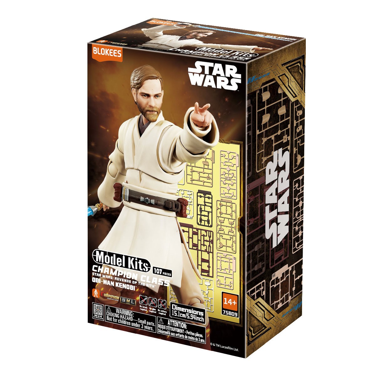 Blokees Blokees Star Wars Champion Class 09 Revenge of the Sith Obi-Wan Kenobi 75809 (Plastic model) รูปภาพ 2