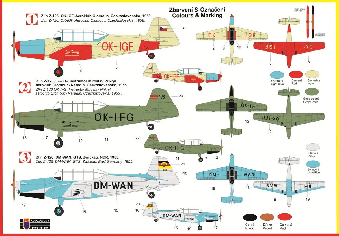 KP Models ZLlN Z-126 (Trener 2) (Plastic model) image 3