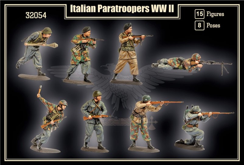 Mars Figures WWII Italian Paratroopers (15 Figures / 8 Poses) (Plastic model) imagen 3