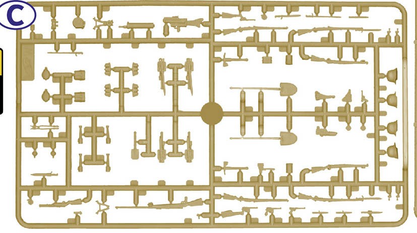 Master Box German Infantry `Attack Enemy Tanks` Attack Scene w/WWI Weapon Set + Trench Included gambar 8