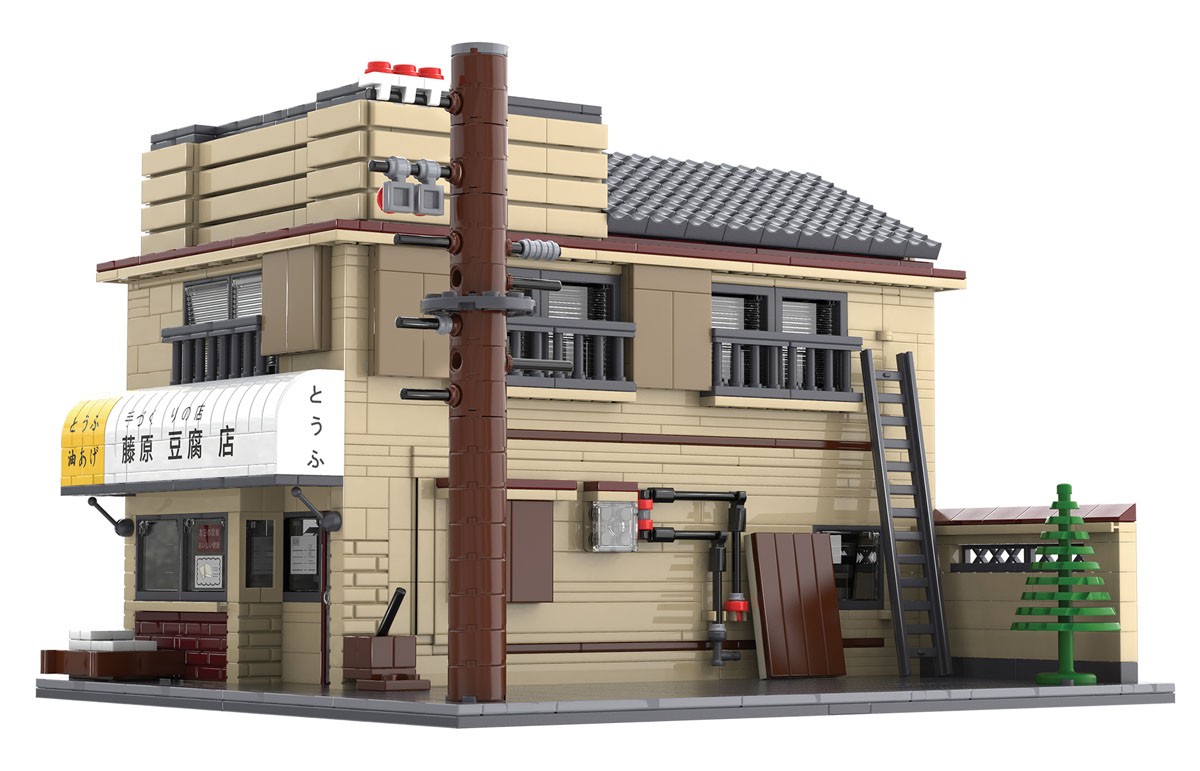 Doyusha [Initial D] Fujiwara Tofu Shop (Store) Extra Large (Block Toy) hình ảnh 3