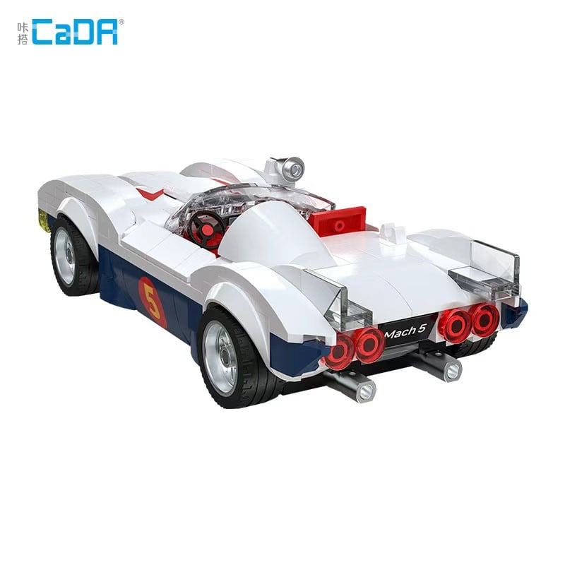 Doyusha [Speed Racer]Block Kit Mach 5 White (Block Toy) รูปภาพ 4