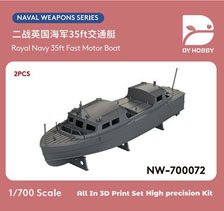 DY Hobby Royal Navy 35ft Fast motor Boat (Set of 2) (Plastic model)