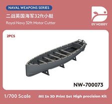 DY Hobby Royal Navy 32ft Motor Cutter (Set of 2) (Plastic model)