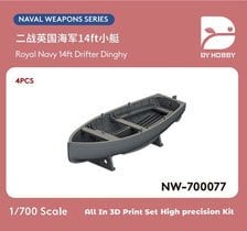 DY Hobby Royal Navy 14ft Drifter Dinghy (Set of 4) (Plastic model) Bild 1