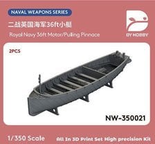 DY Hobby Royal Navy 36ft Motor/Pulling Pinnace (Set of 2) (Plastic model)