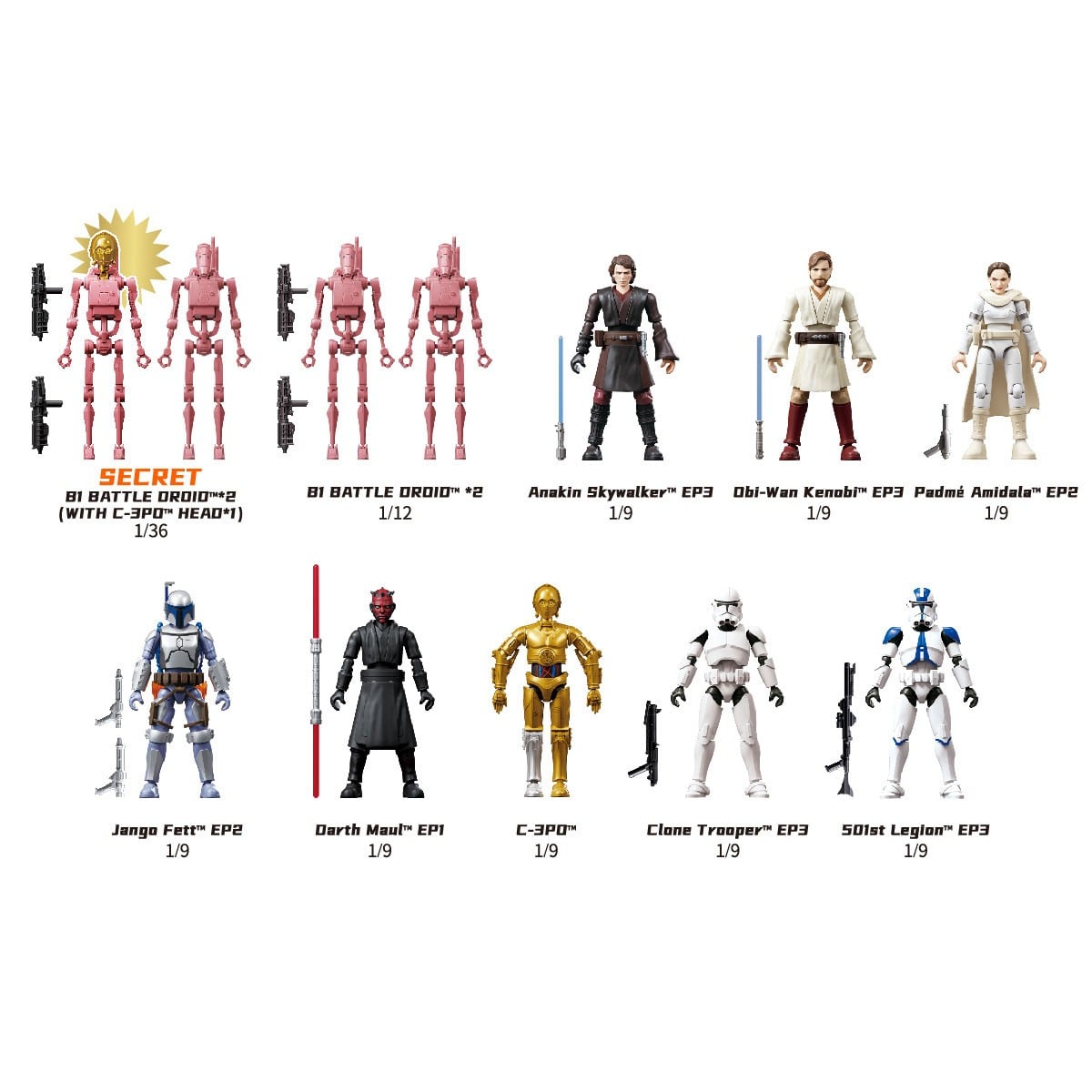 Blokees Blokees Star Wars Champion Class Lite CCL02 Evergreen Movie Series 75851 (Set of 9) (Plastic model) gambar 4
