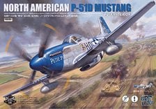 Border Model 북미 P-51D 무스탕 '블루 노즈' 풀 인테리어 (프리페인트) (플라스틱 모델)