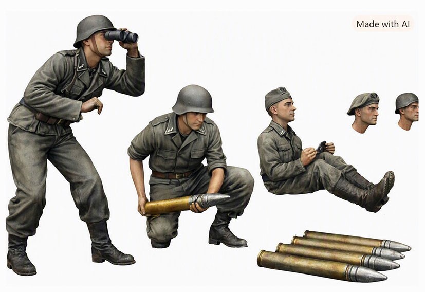 FTF German Crew for Panzerjager I (4.7cm Pak(t) (sf) AUF PzKpfw I Ausf.B) 圖片 5