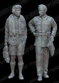 White Stork Miniatures British pilots Mediterranean Sea Region (Set of 2) (Plastic model) image 1
