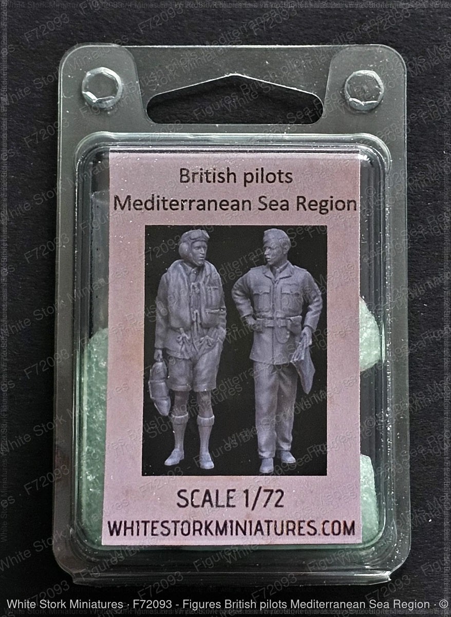 White Stork Miniatures British pilots Mediterranean Sea Region (Set of 2) (Plastic model) image 2