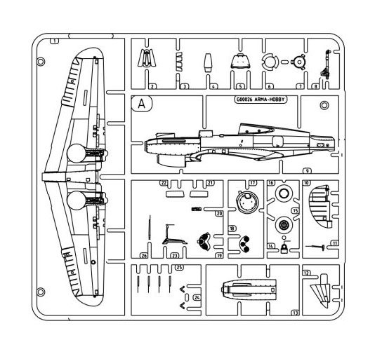 Arma Hobby Curtiss Tomahawk Mk.IIB (Plastic model) image 5