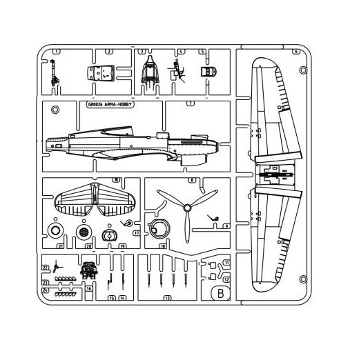 Arma Hobby Curtiss Tomahawk Mk.IIB (Plastic model) image 6