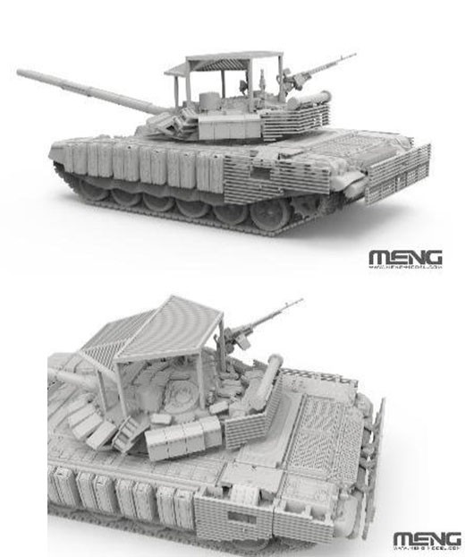 Meng Model 러시아 주력전차 T-72B3M w/루프 장착 슬랫 아머 (프라모델) 이미지 4