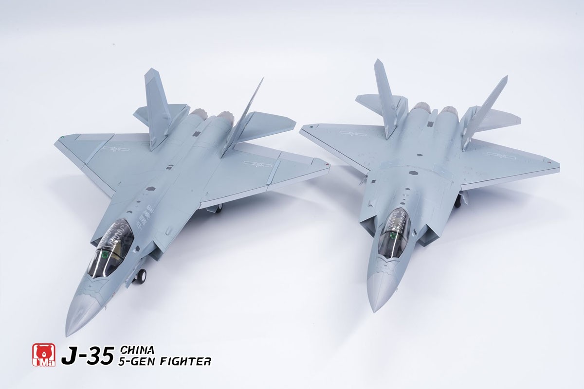 UMa Model China Air Force J-35A + China Navy J-35 5-Gen Fighter (2 plane) (Plastic model) 圖片 4