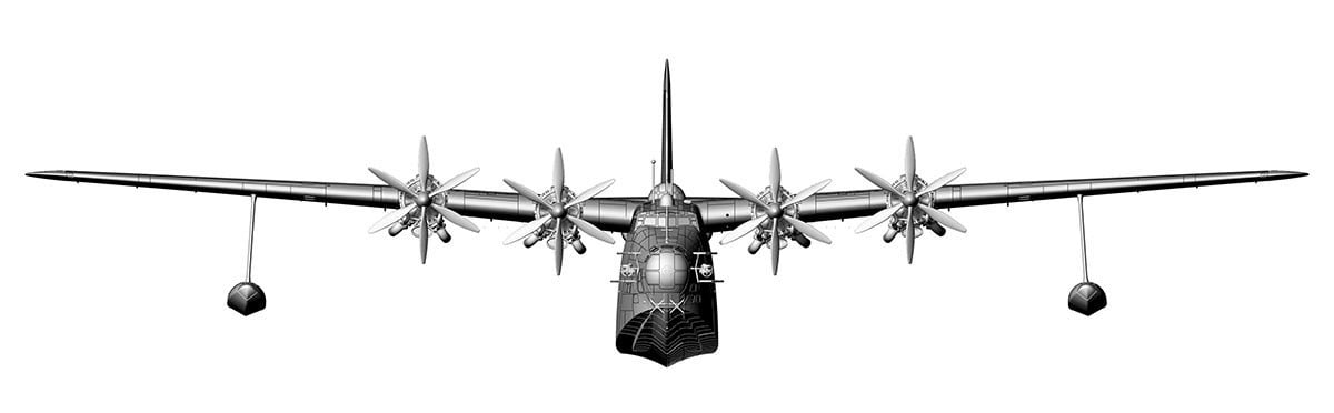 Hasegawa `Godzilla Minus Zero` Kawanishi H8K2 Type 2 Large Flying Boat (Kai) (Plastic model) รูปภาพ 6