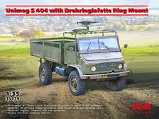 ICM Unimog S 404 with Drehringlafette Ring Mount (Plastic model) Bild 1