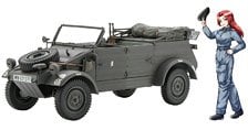 Hasegawa Pkw.K1 Kubelwagen Type 82 Early Type `Siranagi Mikumo` w/Figure (Plastic model) image 1