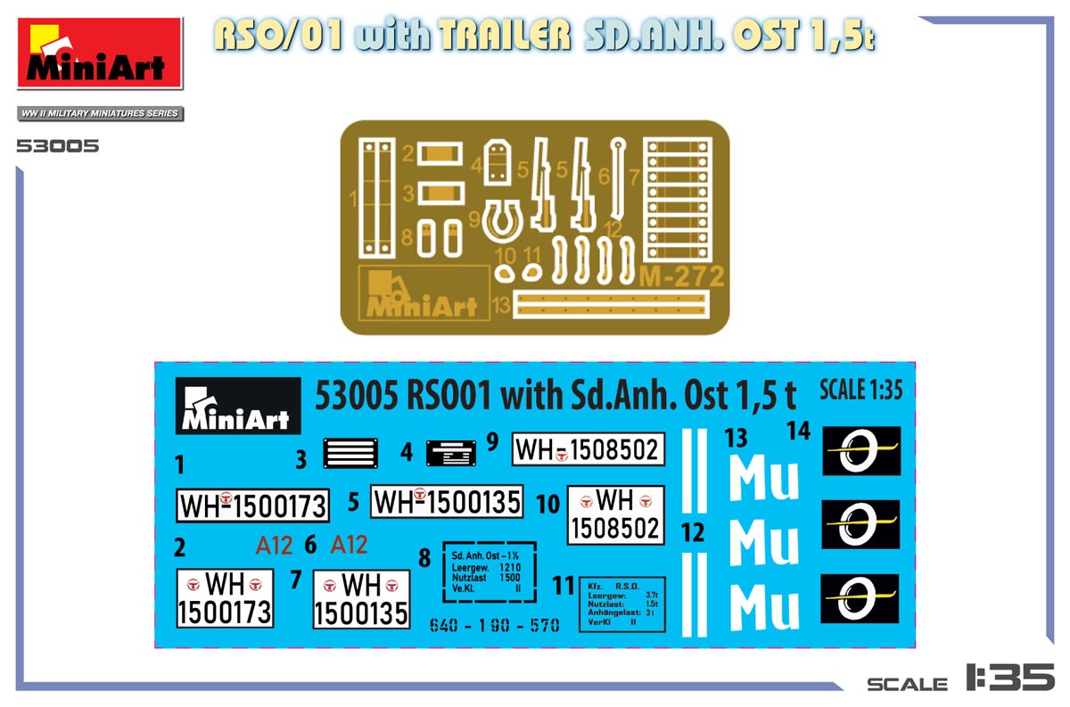 Mini Art RSO/01 トレーラー付 SD.ANH. OST 1,5t (プラモデル) 画像 4
