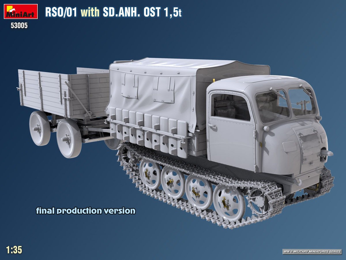 Mini Art RSO/01 トレーラー付 SD.ANH. OST 1,5t (プラモデル) 画像 5