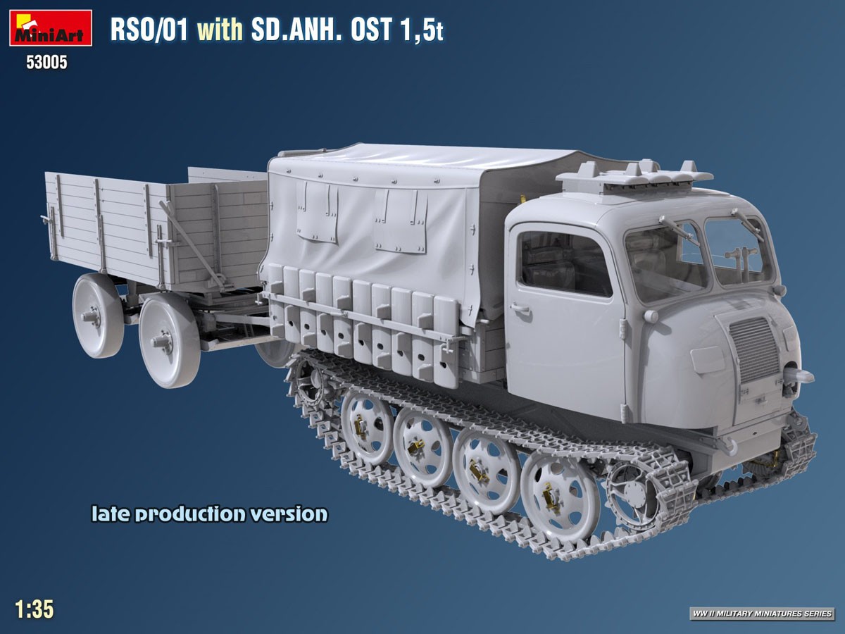 Mini Art RSO/01 トレーラー付 SD.ANH. OST 1,5t (プラモデル) 画像 6