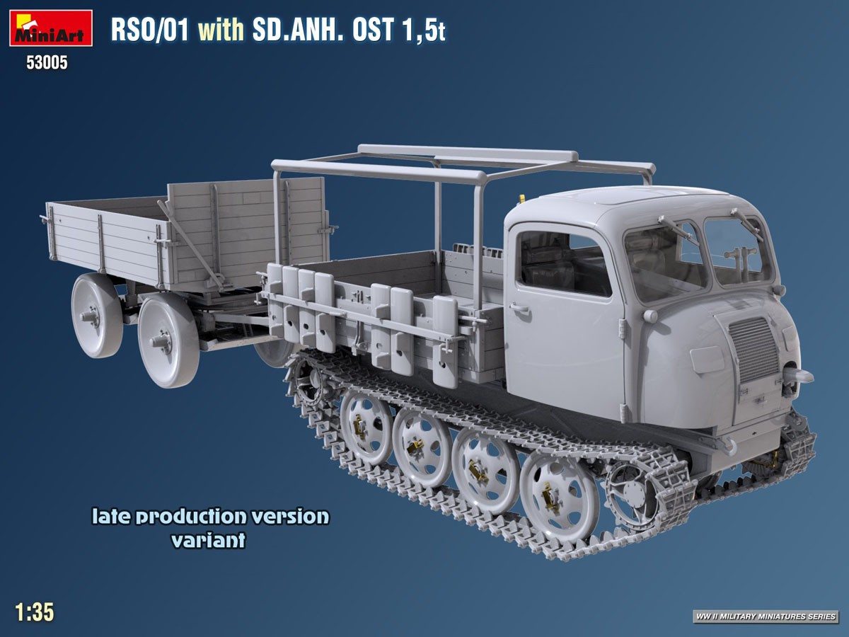 Mini Art RSO/01 トレーラー付 SD.ANH. OST 1,5t (プラモデル) 画像 7
