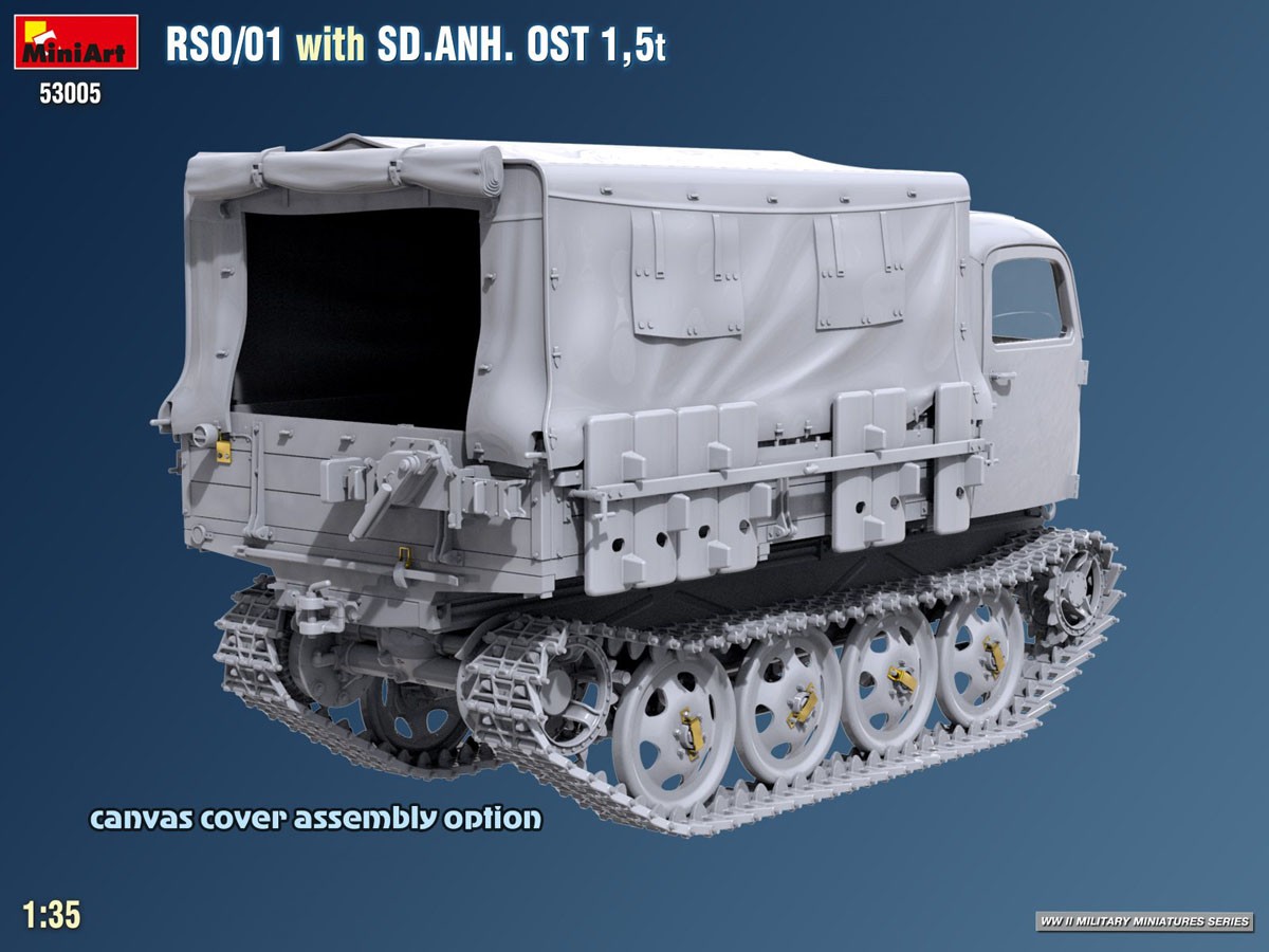 Mini Art RSO/01 トレーラー付 SD.ANH. OST 1,5t (プラモデル) 画像 8