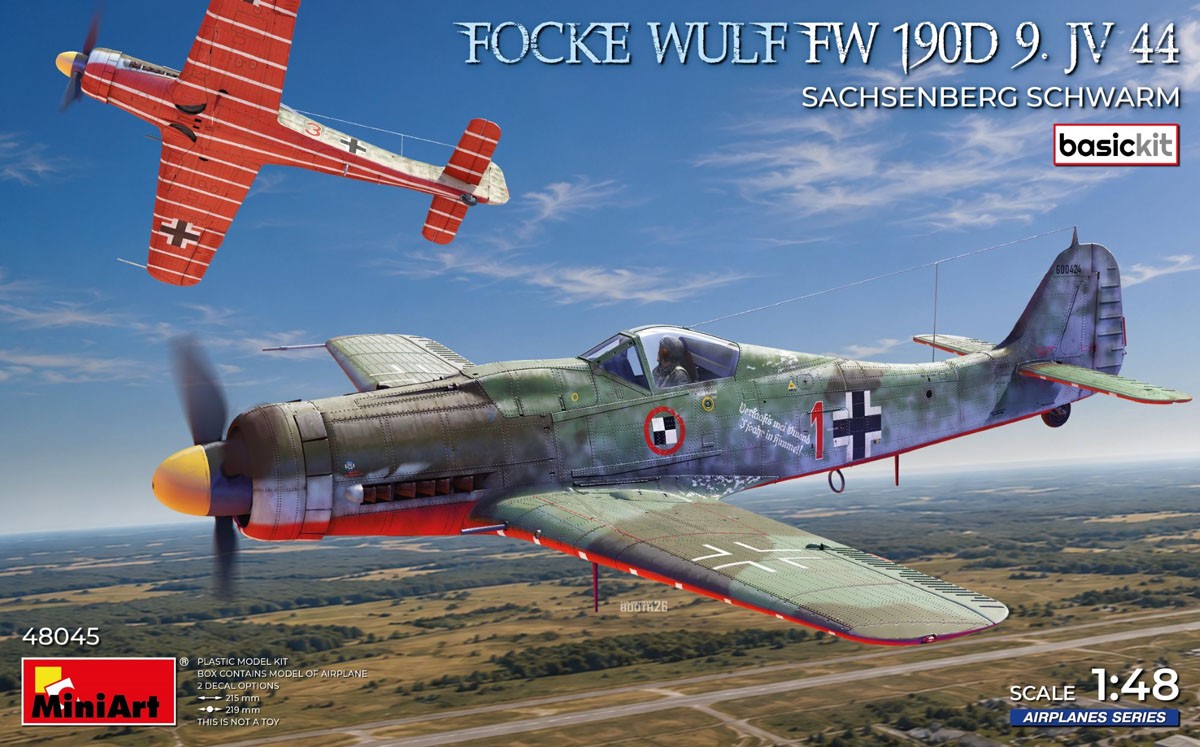 Mini Art フォッケウルフ Fw190D-9 JV44 ザクセンベルク・シュワルム ベーシックキット (プラモデル) 画像 2