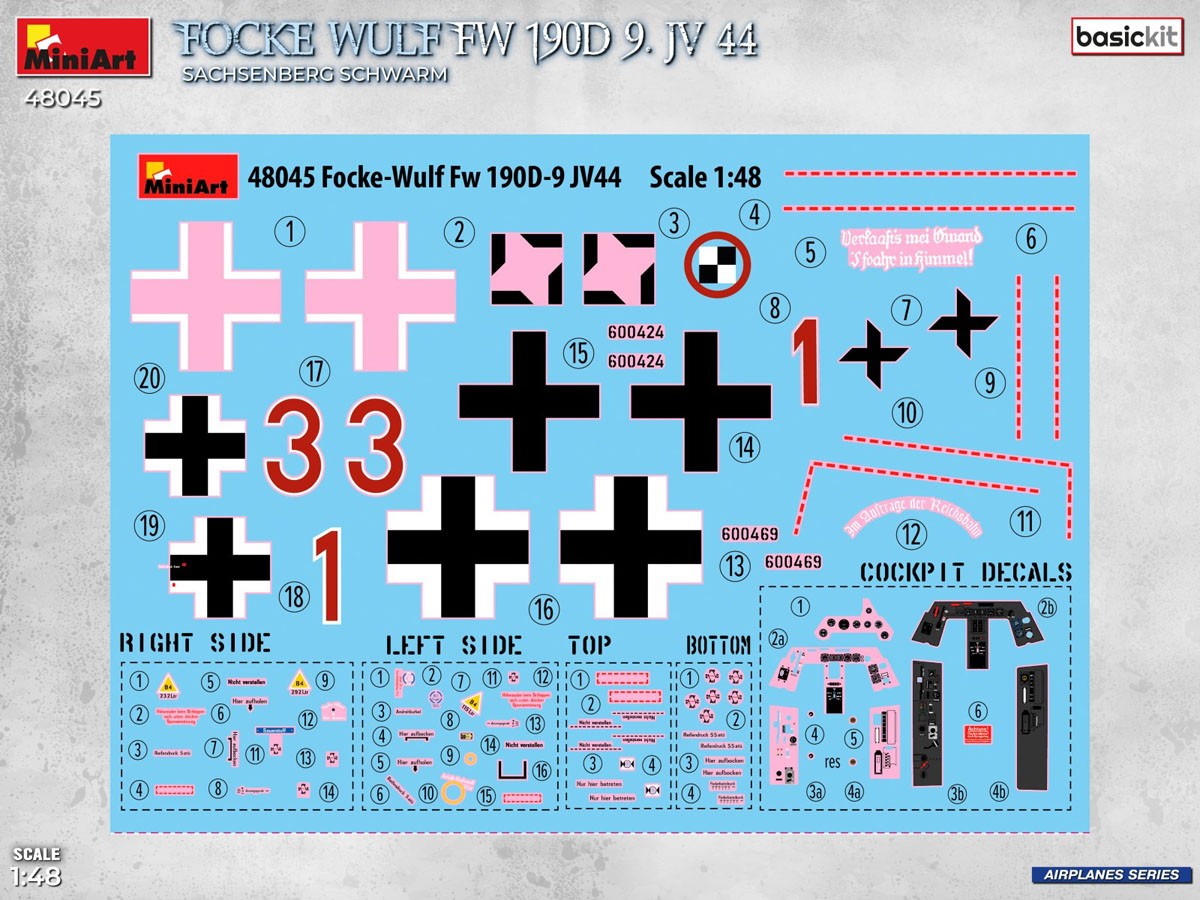 Mini Art フォッケウルフ Fw190D-9 JV44 ザクセンベルク・シュワルム ベーシックキット (プラモデル) 画像 4