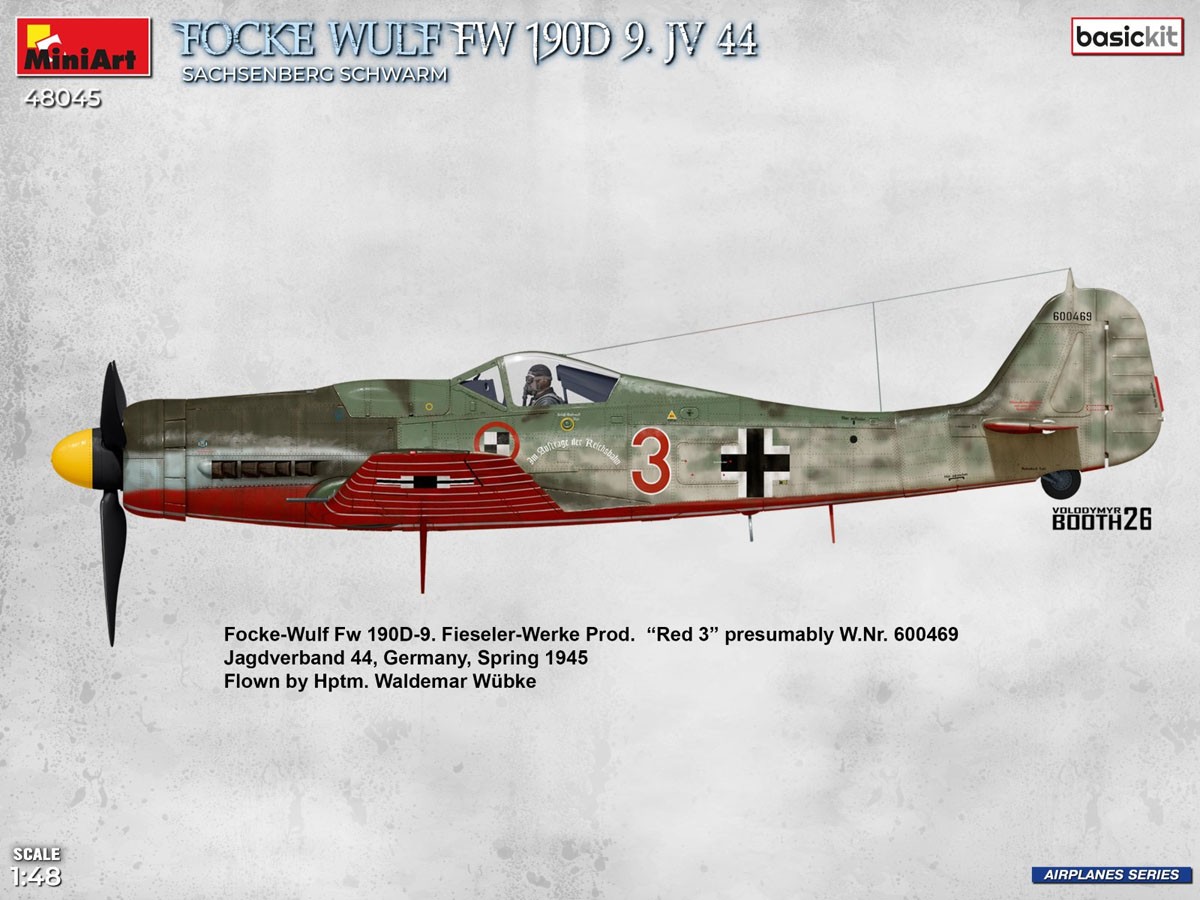 Mini Art フォッケウルフ Fw190D-9 JV44 ザクセンベルク・シュワルム ベーシックキット (プラモデル) 画像 5