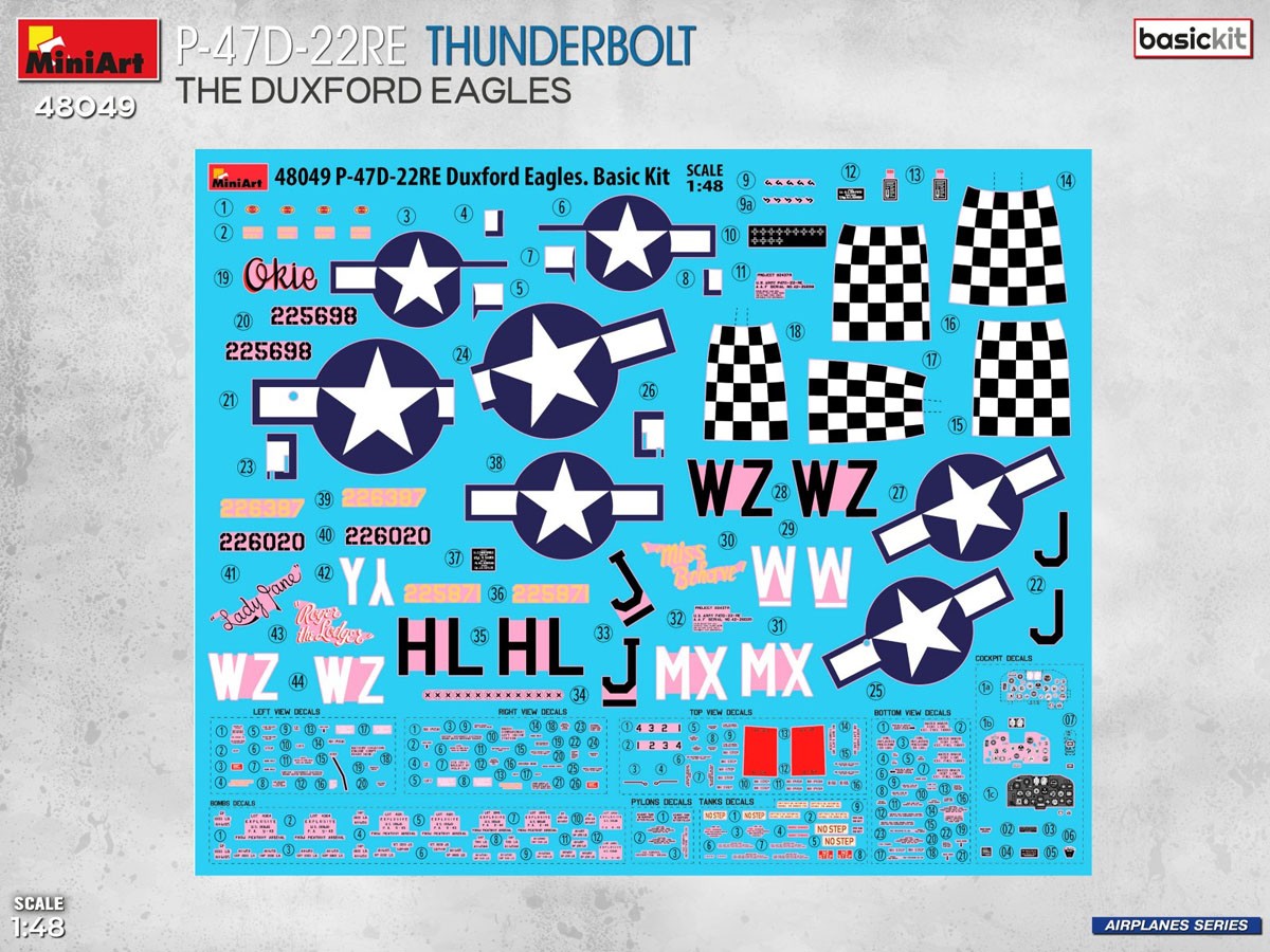 Mini Art P-47D-22RE サンダーボルト ダックスフォード・イーグルス ベーシックキット (プラモデル) 画像 4