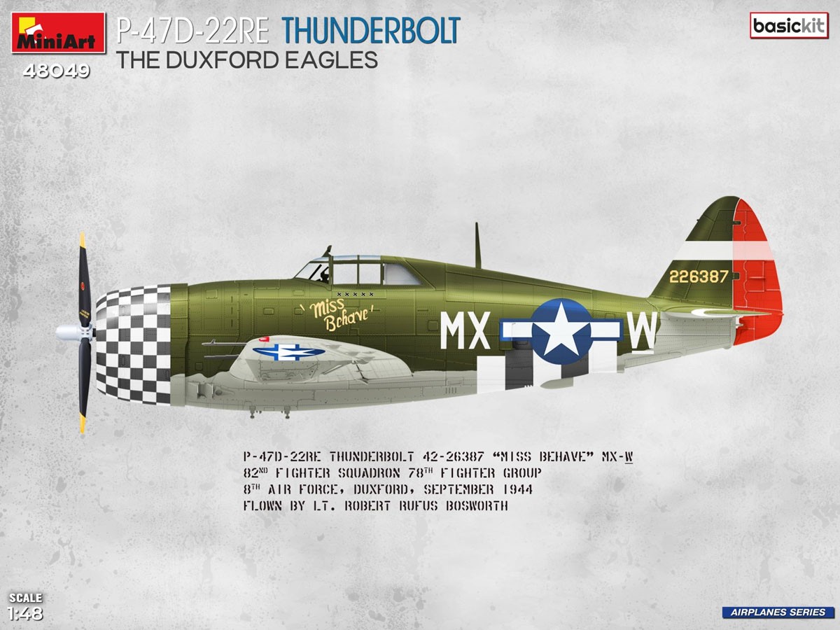 Mini Art P-47D-22RE サンダーボルト ダックスフォード・イーグルス ベーシックキット (プラモデル) 画像 8