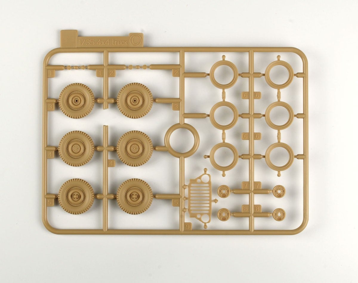 DRAMi Model WW.II 미군 1/4톤 4x4 경장갑차 w/50구경 기관총 w/에칭파츠 (프라모델) 이미지 5