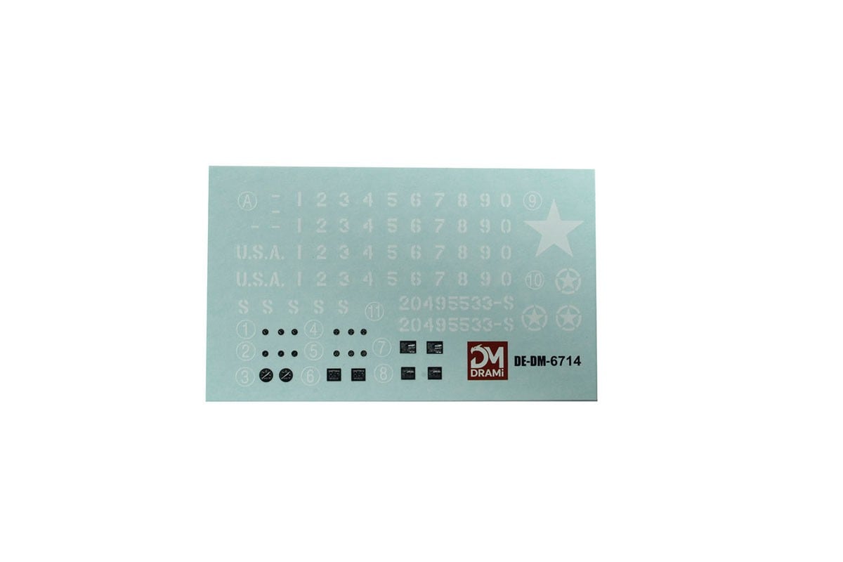 DRAMi Model WW.II 미군 1/4톤 4x4 경장갑차 w/50구경 기관총 w/에칭파츠 (프라모델) 이미지 8