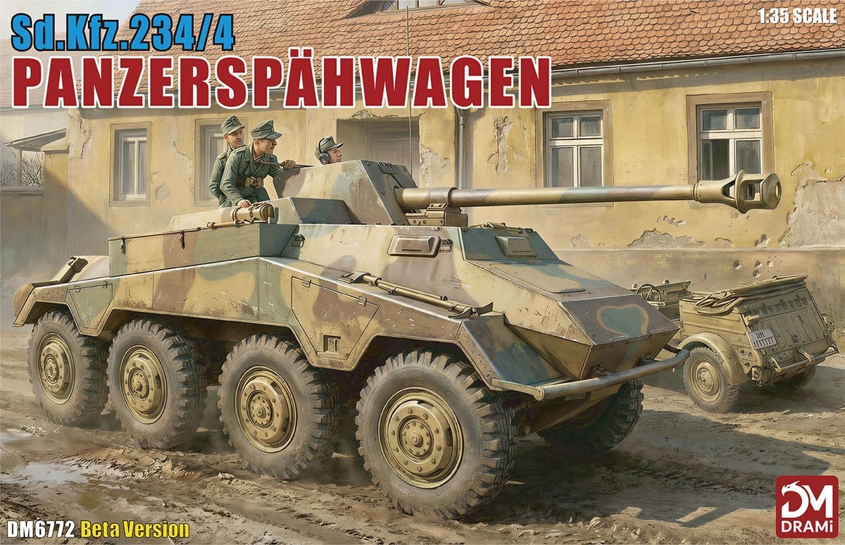 DRAMi Model WW.II 독일군 Sd.Kfz.234/4 장갑정찰차 (프라모델) 이미지 2